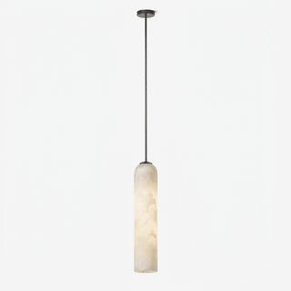 Alabaster Cylinder Pendant Light-Neutral Decor