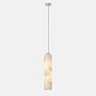 Alabaster Cylinder Pendant Light-Neutral Decor