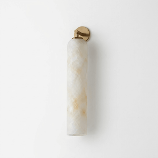 Tube Alabaster Wall Sconce-Neutral Decor