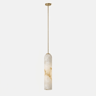 Alabaster Cylinder Pendant Light-Neutral Decor