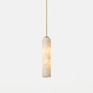 Alabaster Cylinder Pendant Light-Neutral Decor