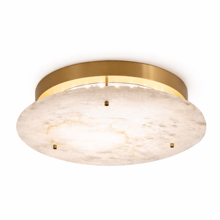 Alabaster Disc Ceiling Lamp-Neutral Decor