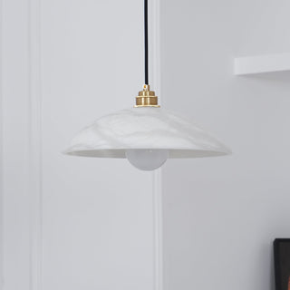 Delin Suspension Dôme en Albâtre & Laiton