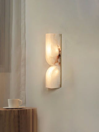 Lunaris Lampe Murale Rectangulaire en Albâtre