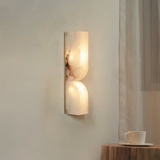 Lunaris Lampe Murale Rectangulaire en Albâtre