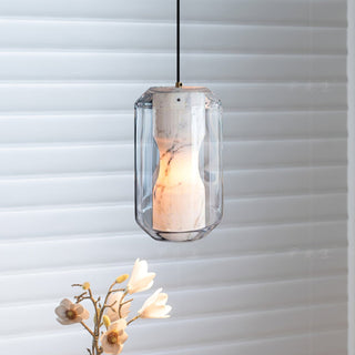 Elaris Suspension Moderne en Albâtre-Luire