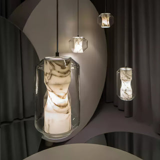 Elaris Suspension Moderne en Albâtre-Luire