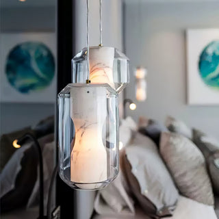 Elaris Suspension Moderne en Albâtre-Luire