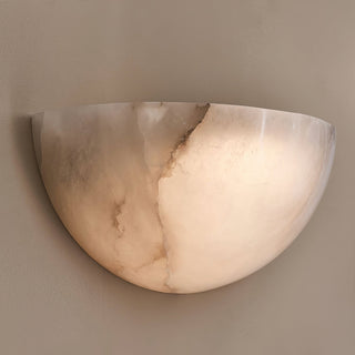 Selene Applique Murale en Albâtre Demi-Lune