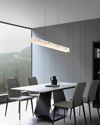 Ljomuvye Suspension Métal Linéaire Moderne LED Salon