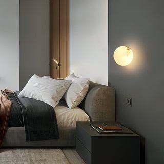Vevinir Applique Murale Globe en Albâtre