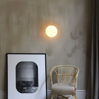 Vevinir Applique Murale Globe en Albâtre