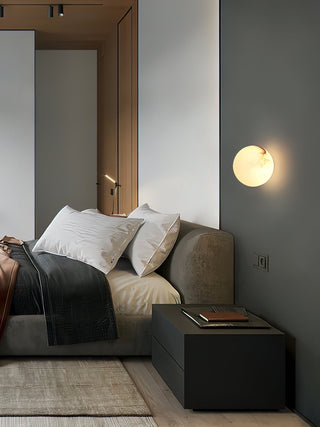 Vevinir Applique Murale Globe en Albâtre