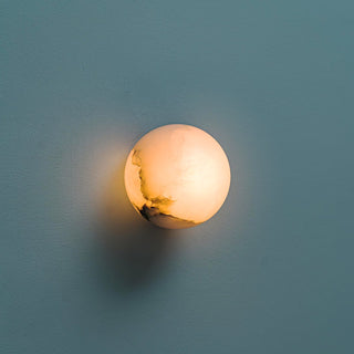 Vevinir Applique Murale Globe en Albâtre