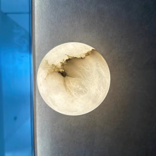 Vevinir Applique Murale Globe en Albâtre