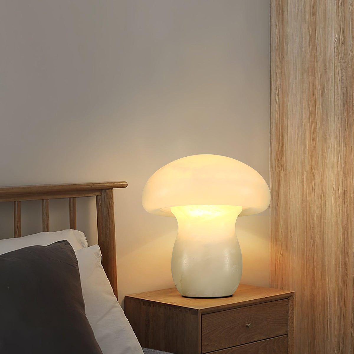 Eirarena Lampe de Table en Albâtre