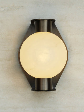 Alabaster Orb Alabaster Sconce-Neutral Decor