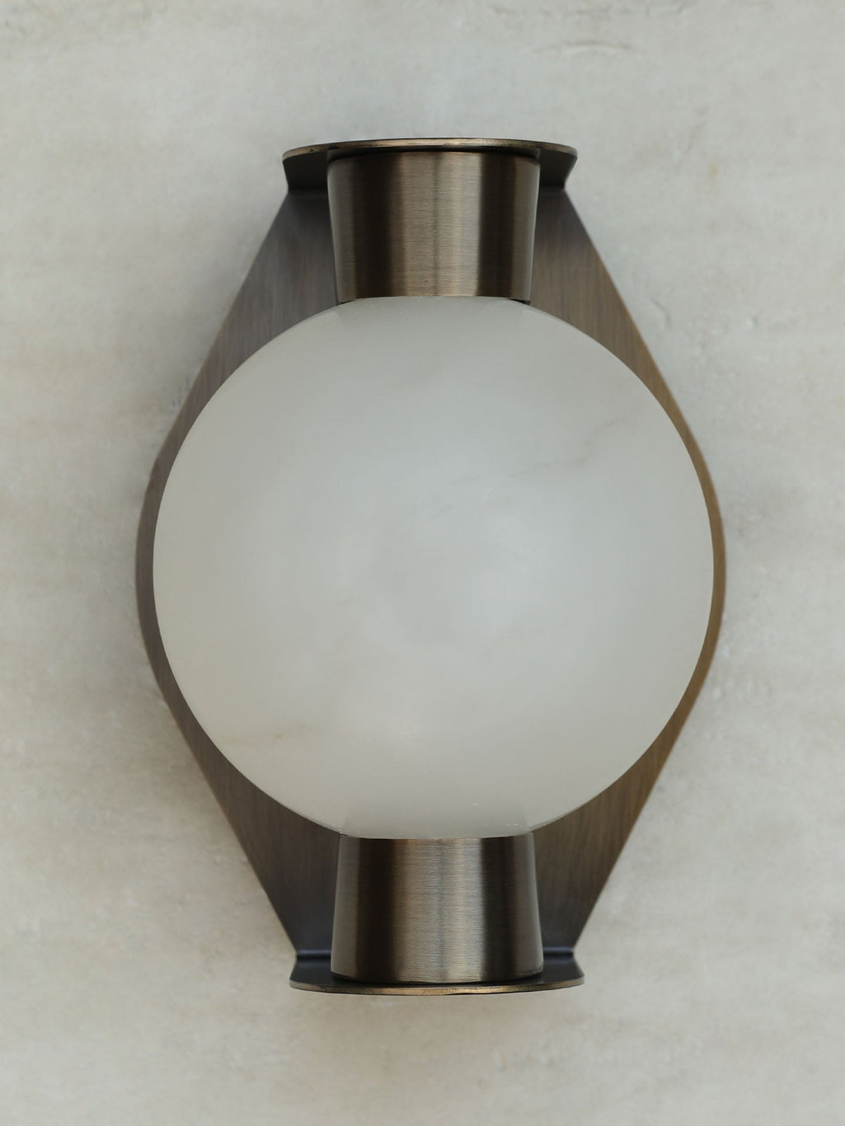 Alabaster Orb Alabaster Sconce-Neutral Decor