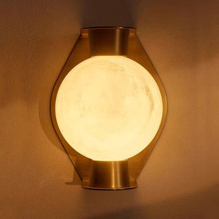Alabaster Orb Alabaster Sconce-Neutral Decor