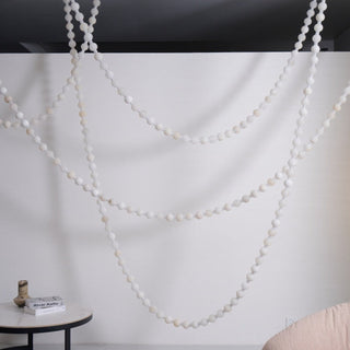 Grempt Lustre Albâtre à Collier de Perles