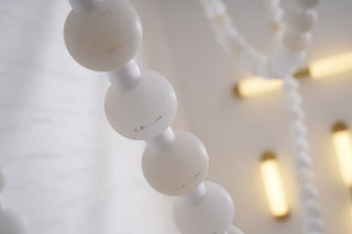 Grempt Lustre Albâtre à Collier de Perles