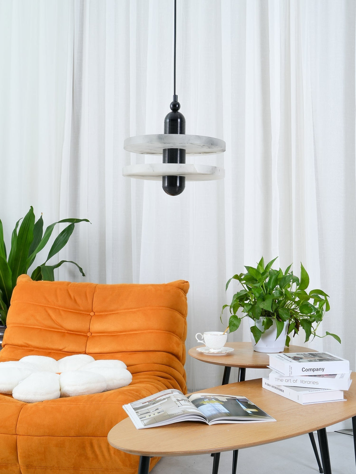 Alabaster Planes Pendant Lamp-Neutral Decor