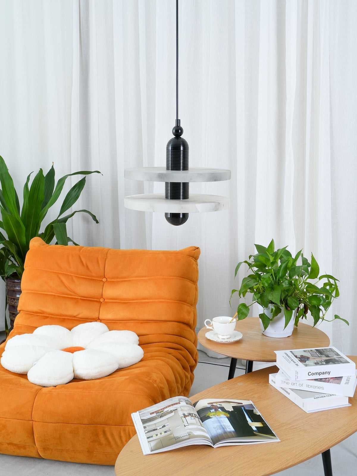 Alabaster Planes Pendant Lamp-Neutral Decor