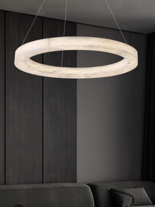 Plotuvyn Lustre Anneau Albâtre Luxe Salon