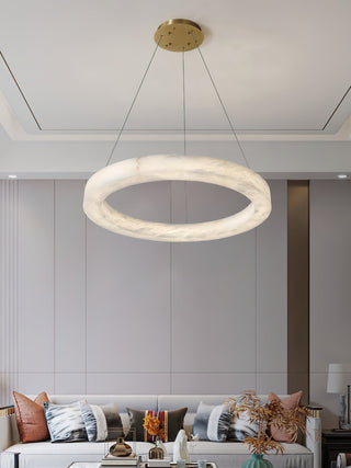 Plotuvyn Lustre Anneau Albâtre Luxe Salon