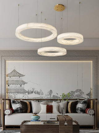 Plotuvyn Lustre Anneau Albâtre Luxe Salon