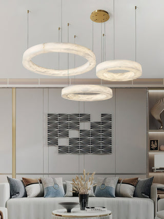 Plotuvyn Lustre Anneau Albâtre Luxe Salon