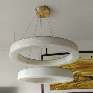 Plotuvyn Lustre Anneau Albâtre Luxe Salon