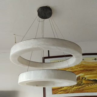 Plotuvyn Lustre Anneau Albâtre Luxe Salon