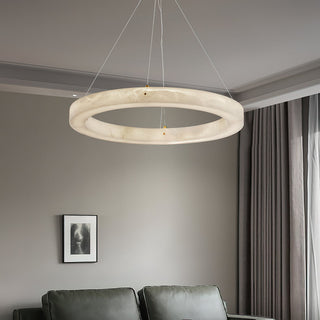 Plotuvyn Lustre Anneau Albâtre Luxe Salon