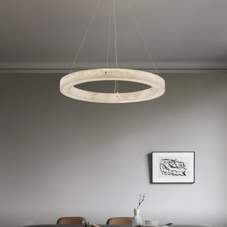 Plotuvyn Lustre Anneau Albâtre Luxe Salon