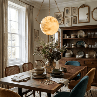 Alabaster Sphere Pendant Lamp-Neutral Decor