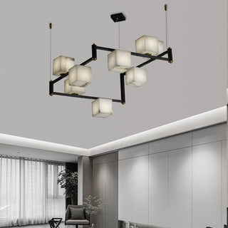 Ostruvye Lustre Albâtre Boîte Créativité Salon
