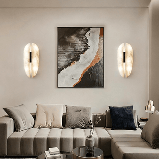 Alabaster Veil Wall Sconce-Neutral Decor