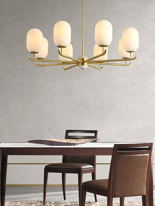 Sifuvyn Lustre Géométrique en Verre Moderne Salon
