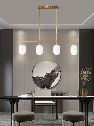 Sifuvyn Lustre Géométrique en Verre Moderne Salon