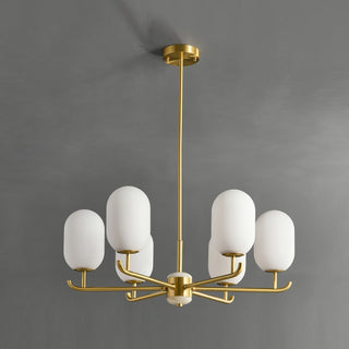 Sifuvyn Lustre Géométrique en Verre Moderne Salon