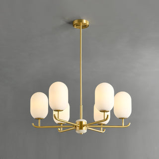 Sifuvyn Lustre Géométrique en Verre Moderne Salon