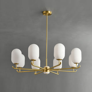 Sifuvyn Lustre Géométrique en Verre Moderne Salon
