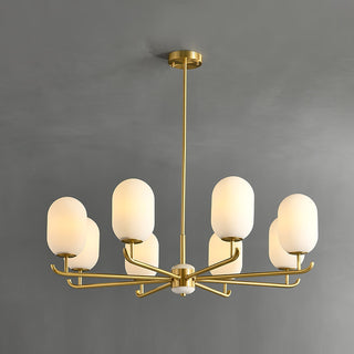 Sifuvyn Lustre Géométrique en Verre Moderne Salon