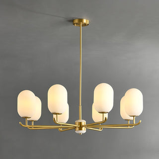 Sifuvyn Lustre Géométrique en Verre Moderne Salon