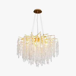 Lustra Lustre Doré Cristal Branche Élégant