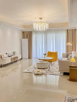 Lustra Lustre Doré Cristal Branche Élégant