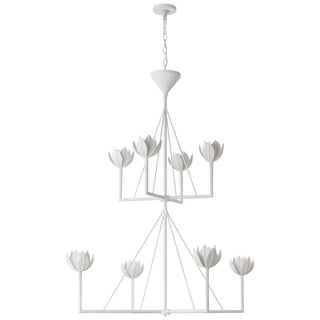 Alberto Lustre Laiton Floral Moderne Salon