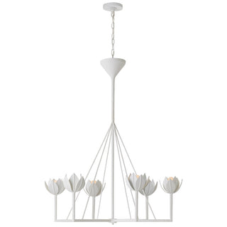 Alberto Lustre Laiton Floral Moderne Salon