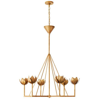 Alberto Lustre Laiton Floral Moderne Salon